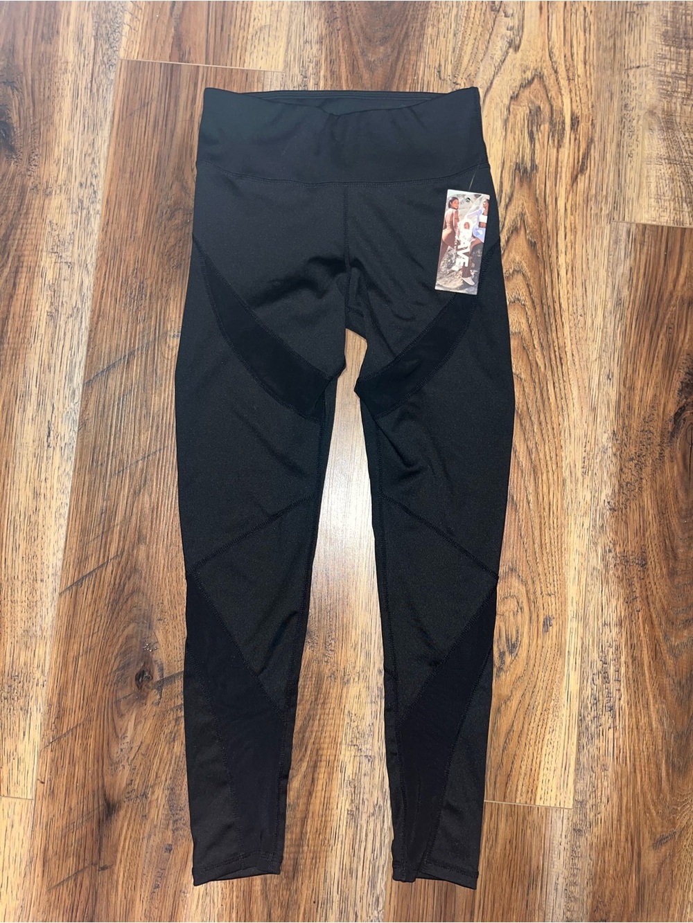 Women’s Black Mesh Detail Leggings